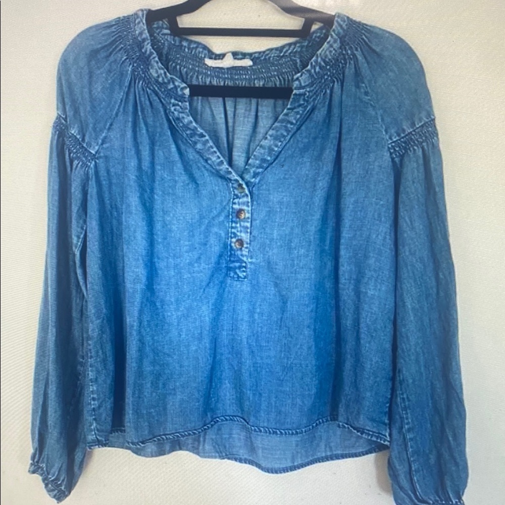 Blue Denim Women's Top